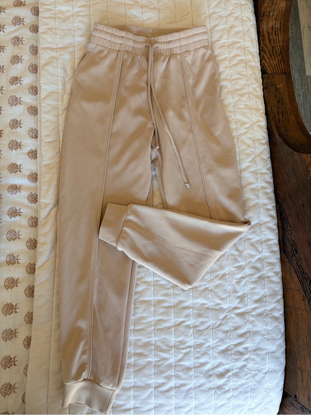 NUX Neutral Beige Jogger Pants